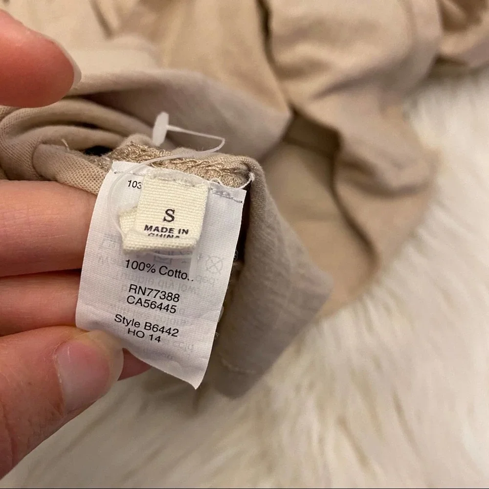 Madewell cream polka dot long sleeve shirt small - Picture 7 of 7